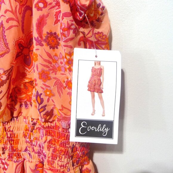 EVERLILY Tiered Ruffle Dress Size XL - Picture 7 of 12